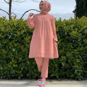 tunique rose femme hijabistore maroc