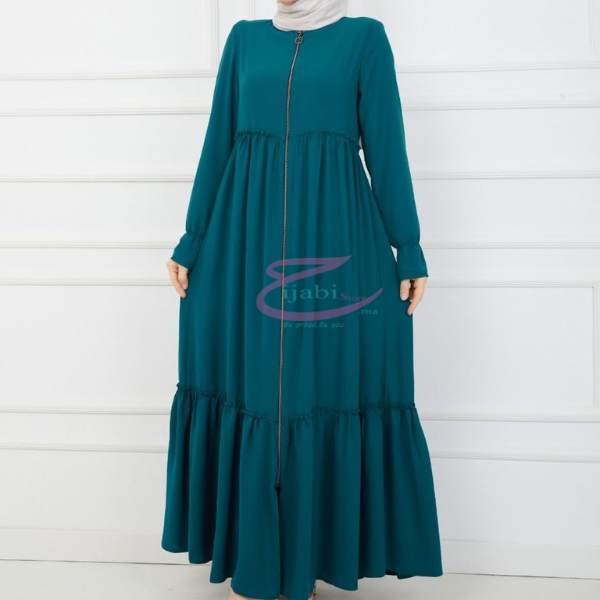 abay robe vert royal pour femme hijabi hijabistore