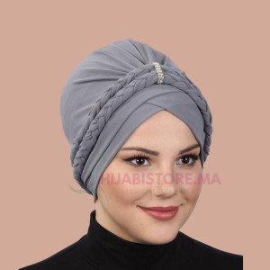 Turban gris de turquie en ligne au Maroc